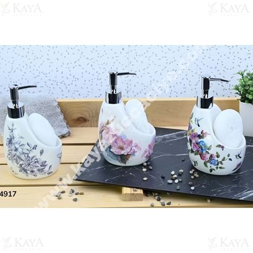 GNL PORSELEN SÜNGERLİKLİ SIVI SABUNLUK 1*24