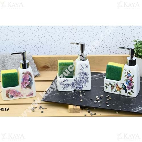 GNL PORSELEN SÜNGERLİKLİ SIVI SABUNLUK 1*36