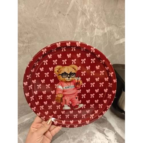 GLD METAL TEPSİ BEAR DESİNG 26 CM 1*90