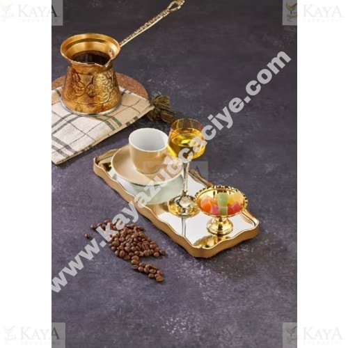 GLD ŞEHZADE AYNALI SUNUMLUK KARE 29x12 CM 1*36