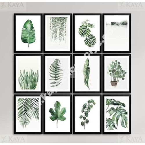 GLS MDF DUVAR TABLOSU 12 PARÇA 10x15 CM
