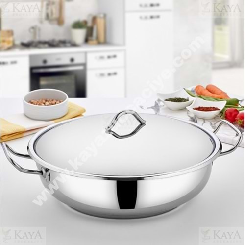 GÜLSAN ÇELİK BASIK TENCERE 30 CM MEGA 1*5