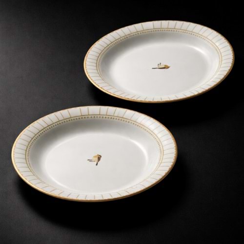 ALİNA HOME GOLD BEYAZ YUVARLAK YEMEK TABAĞI 20 CM 1*12