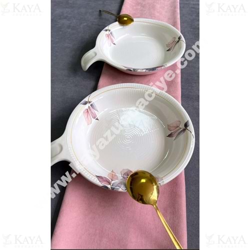 ALİNA HOME HALE KULPLU SALATA KASESİ 2,5 CM 1*8