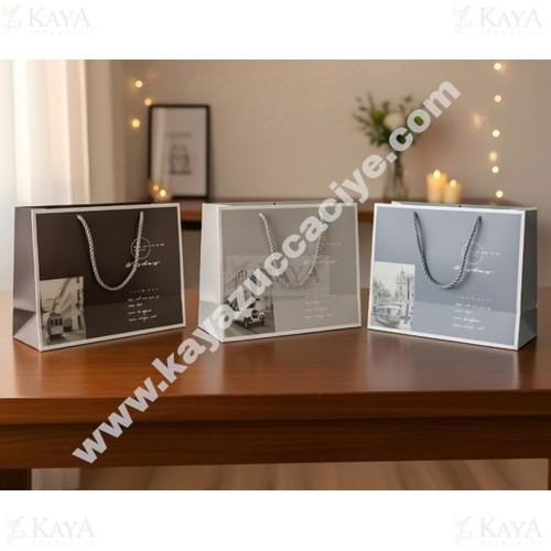 BZD IVORY HEDİYELİK ÇANTA DESENLİ 32x26 CM 1*12