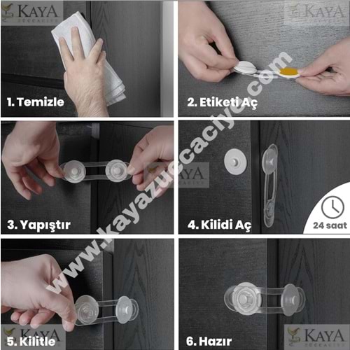 İDEAL BABY ÇOK AMAÇLI DOLAP ÇEKMECE KİLİDİ 1*24