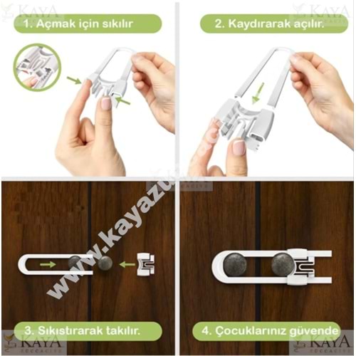 İDEAL BABY RAYLI DOLAP KİLİDİ 1*24
