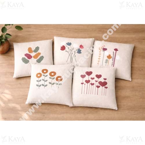 İNCİ KIRLENT KILIFI 2 Lİ KETEN 45x45 CM 1*25