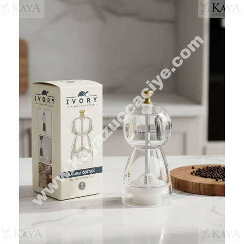 BZD IVORY AKRİLİK BAHARATLIK ÖĞÜTÜCÜ DEĞİRMEN 15 CM 1*48