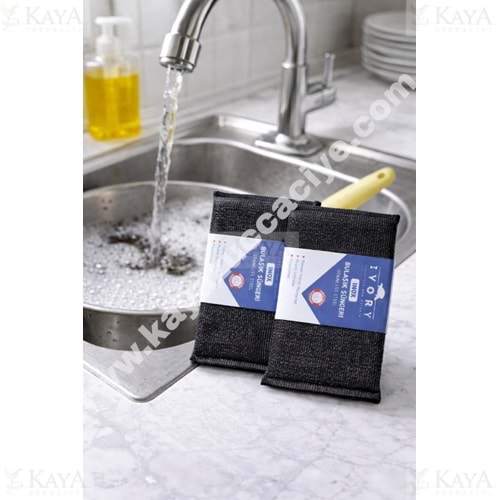 BZD IVORY BULAŞIK SÜNGERİ 2 Lİ TELLİ 1*12