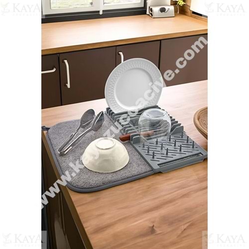 BZD IVORY BULAŞIK MATI STANDLI MİKROFİBER 48x43 CM 1*12