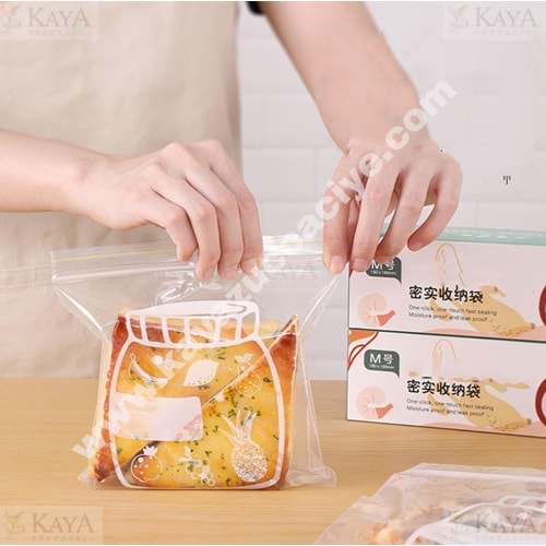 BZD IVORY BUZDOLABI POŞETİ KİLİTLİ 12 Lİ 18x20 CM 1*200