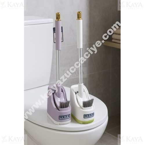 BZD IVORY KLOZET ÇİFT FIRÇALI WC FIRÇA TAKIMI 1*48