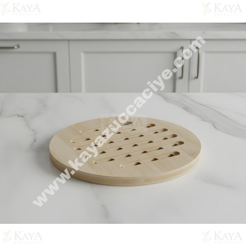 BZD IVORY BAMBU NİHALE LÜKS YUVARLAK 17 CM 1*300