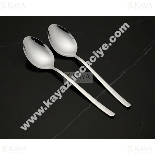 BZD IVORY ÇELİK SERVİS KAŞIK 27 CM 1*24
