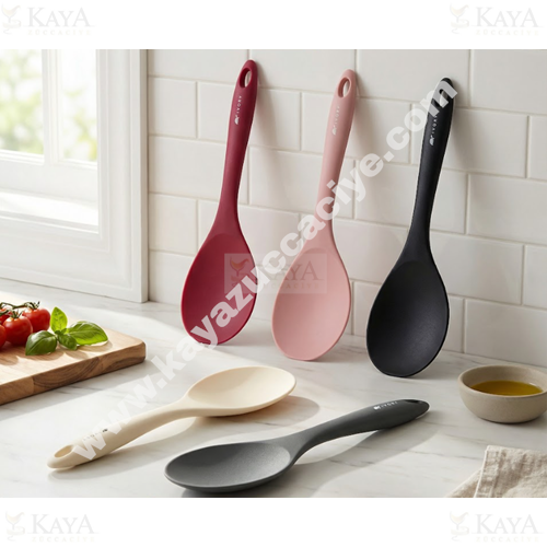 BZD IVORY SİLİKON JUMBO SERVİS KAŞIĞI 30 CM 1*24