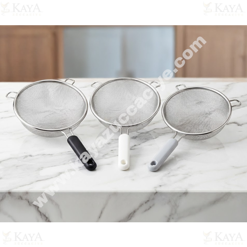 BZD IVORY SÜZGEÇ BAKALİT SAPLI ÇELİK SÜZGEÇ 20 CM 1*120