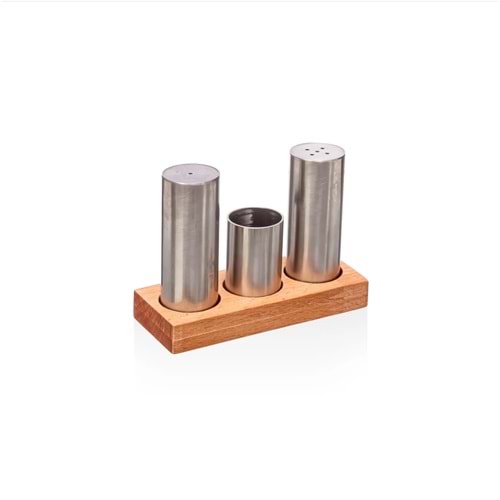 KISMET METAL BAHARATLIKLI VE TUZLUK TAKIMI 3 LÜ