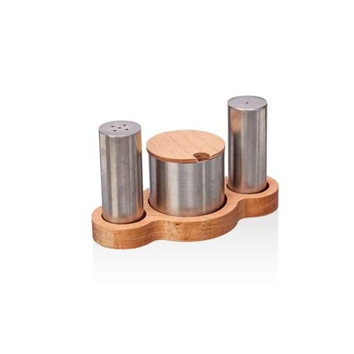 KISMET METAL BAHARATLIKLI VE TUZLUK TAKIMI 3 LÜ