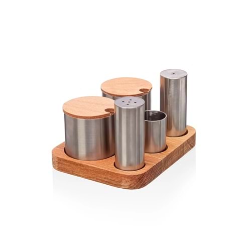 KISMET METAL BAHARATLIKLI VE TUZLUK TAKIMI 5 Lİ