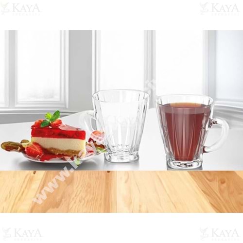 KRD CAM ACADİA 6 LI KULPLU BARDAK 1*8