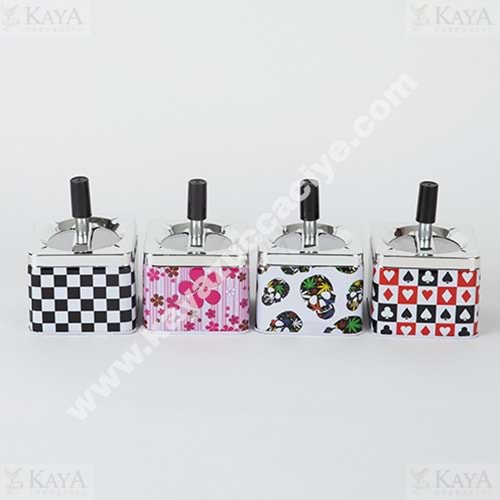 KSV ASHTRAY METAL BAS-AÇ KARE KÜLLÜK 1*125