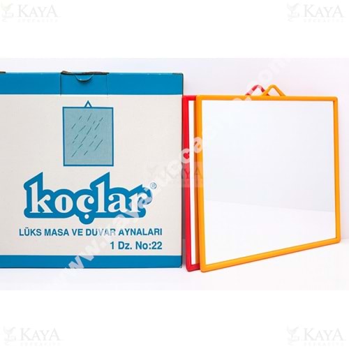 KOÇLAR AYNA KÖŞELİ DUVAR AYNASI 19x21 CM NO:22 1*12