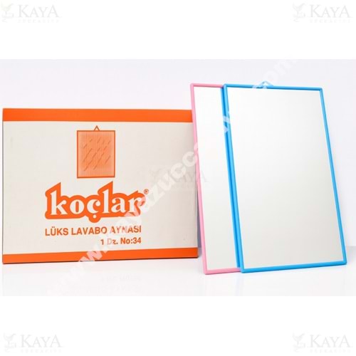 KOÇLAR AYNA KÖŞELİ DUVAR AYNASI 35x27 CM NO:34 1*12