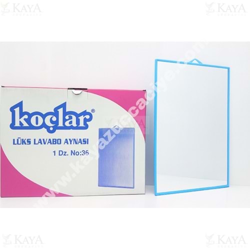 KOÇLAR AYNA KÖŞELİ DUVAR AYNASI 41x31 CM NO:36 1*12