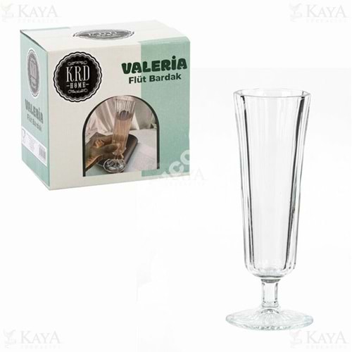 KRD CAM VALERİA SADE 6 LI FLÜT BARDAK 1*8