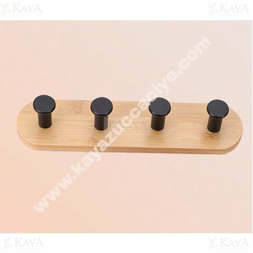 KRD BAMBU 4 LÜ OVAL YAPIŞKANLI ASKILIK 1*12