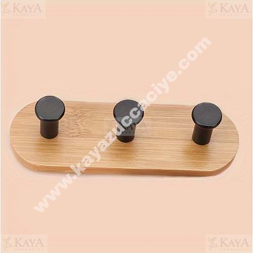 KRD BAMBU 3 LÜ OVAL YAPIŞKANLI ASKILIK 1*20