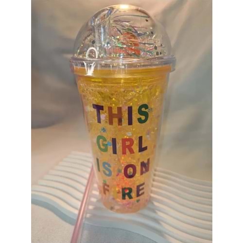 KRD PİPETLİ BARDAK AKRİLİK DESENLİ 1*60