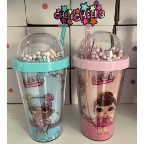 KRD PİPETLİ BARDAK AKRİLİK DESENLİ 1*60