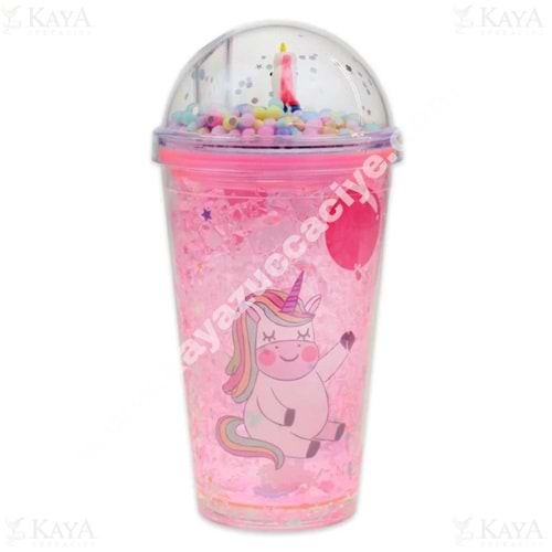 KRD PİPETLİ BARDAK AKRİLİK DESENLİ 1*60