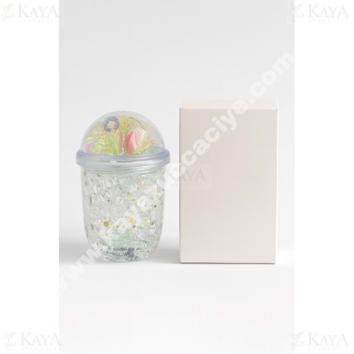 KRD PİPETLİ BARDAK AKRİLİK DESENLİ 1*60