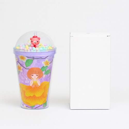 KRD PİPETLİ BARDAK AKRİLİK DESENLİ 1*60