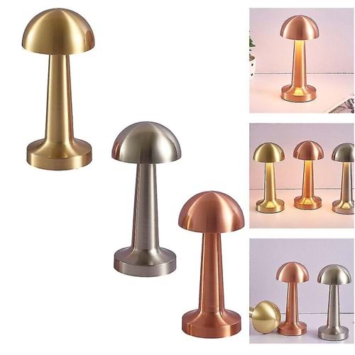 KRD MASA LAMBASI CHİESA METAL LED MANTAR MODEL 1*50