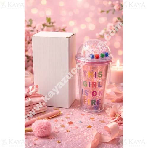 KRD PİPETLİ BARDAK AKRİLİK DESENLİ 1*60