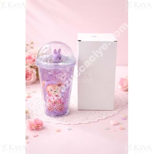 KRD PİPETLİ BARDAK AKRİLİK DESENLİ 1*60