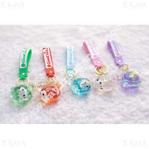 KRD SULU ANAHTARLIK PANDA FİGÜRLÜ MODEL 1*12