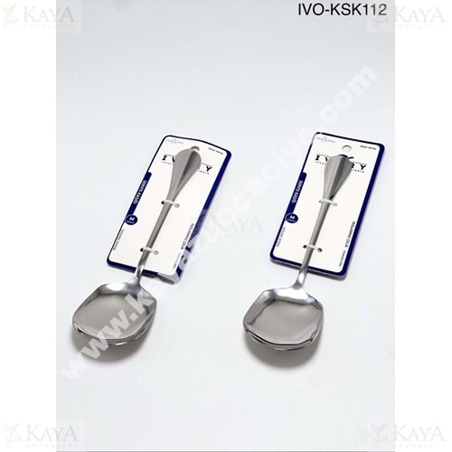 BZD IVORY METAL SERVİS KAŞIĞI ORTA 22 CM 1*24