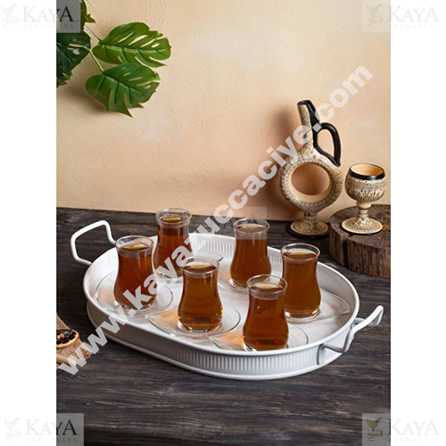 EGE METAL LOTUS TEPSİ 40 CM OVAL KULPLU 1*12