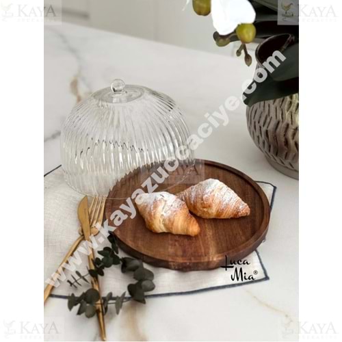 LUCA MİA KEK FANUSU BREEZE CAM KAPAKLI 1*6