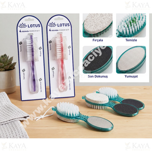 BZD LOTUS PEDİKÜR SETİ 4 ADIMDA TOPUK TAŞI SETİ 1*48