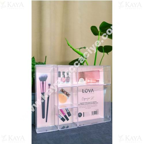 LOVA ORGANİZER 6 BÖLMELİ ÇEKMECE İÇİ 1*12