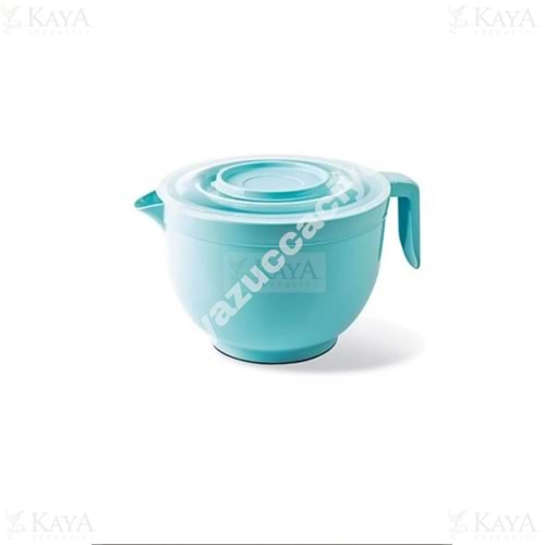 ÜÇSAN MİKSER KABI KAPAKLI VE KULPLU 3 L 1*12