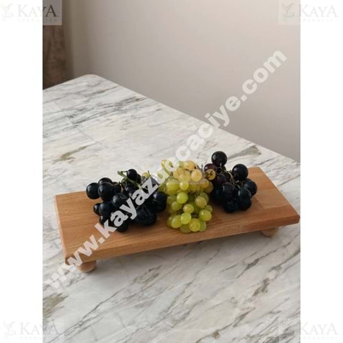 MOKKA AHŞAP SUNUMLUK TOP AYAKLI DİKDÖRTGEN 33x17 CM 1*16