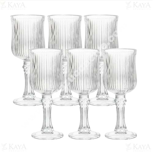 MLN CAM AYAKLI KAHVE YANI BARDAĞI 6 LI 10904 1*24