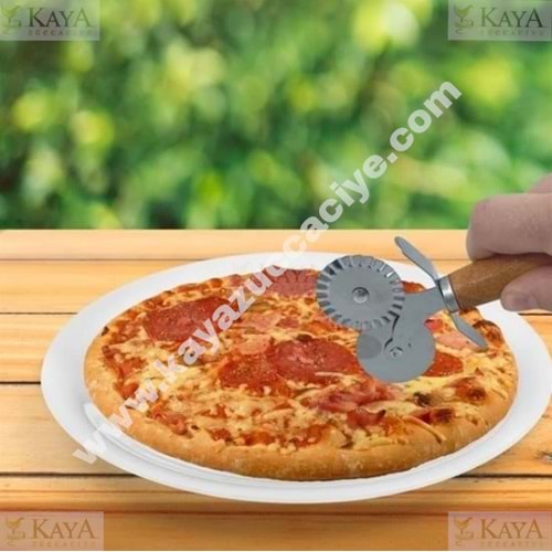 MLN AKASYA SAPLI 2 Lİ PİZZA KESİCİ 1*72